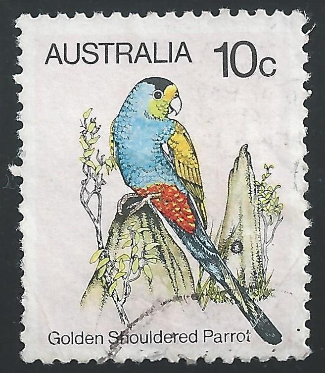Australia #732 10c Bird - Golden Shoulder Parrot