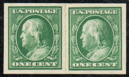 MALACK 383H VF/XF OG H, Paste up Pair, Flat Plate Co..MORE.. b9135