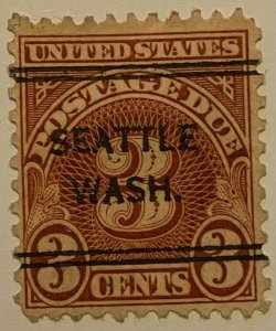 United States 1917-1931 Precancel Postage Due 121 Mint Stamps Lot