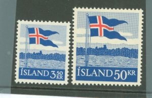 Iceland #313-314 Mint (NH) Single (Complete Set)