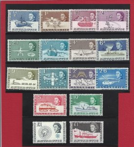 1963 BRITISH ANTARCTIC TERRITORY - SG 1/15 16 Values MNH/**