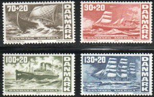 Denmark B49-52 - Mint-NH - Four Ships (Cpl) (1976) (cv $3.60)