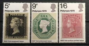 Great Britain 642-644 set MNH  *625
