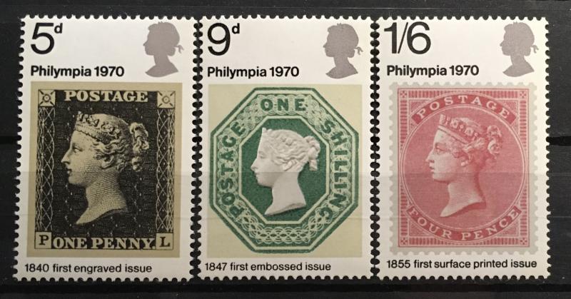 Great Britain 642-644 set MNH  *625