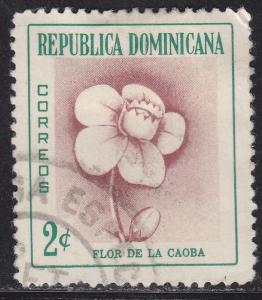 Dominican Republic 489  Mahogany Flower 1957