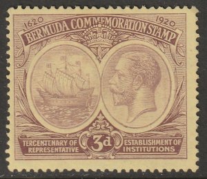 Bermuda 1920 Sc 58 MH