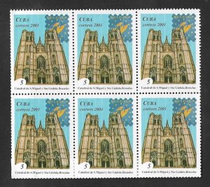 SE)2001 CUBA, CATHEDRAL OF SAINT MICHAEL AND ST. GÚDULA BRUCELAS, BELGIUM, B/6