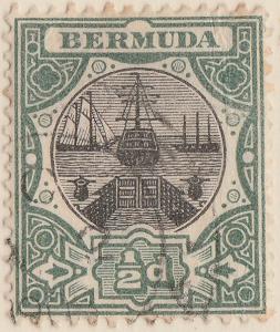 BERMUDA - 1906 - SG35 1/2d black & green - Very Fine Used