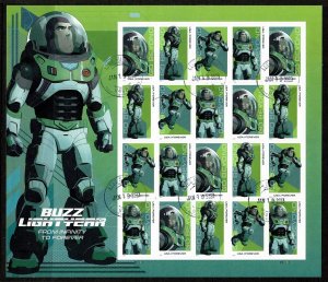 USA 2022 Buzz Lightyear sheet used