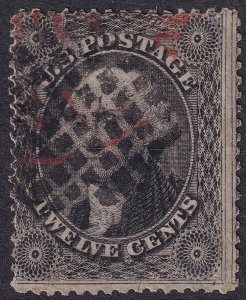 #36 Used, Fine, Black and red cancel (CV $325 - ID49871) - Joseph Luft