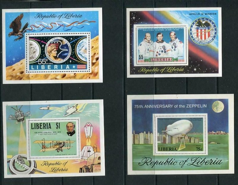 Liberia  6 Souvenir Sheets MNH Space  5773 