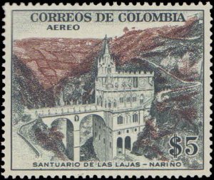 Colombia #C250, Incomplete Set, 1954, Never Hinged