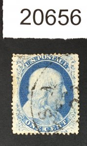 MOMEN: US STAMPS # 24 USED POS.48L8 LOT # 20656