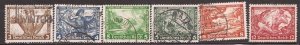 Germany - 1933 Wagner Operas - 6 Stamp Short Set - Used - Scott #B49-54