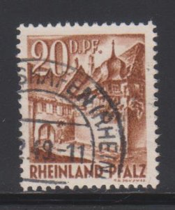 Germany,  Rhine Palatinate,  20pf St. Martin (SC# 6N23) Used