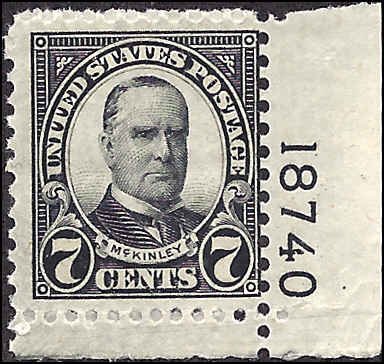 639 Mint,OG,NH... SCV $3.20... Plate# Single