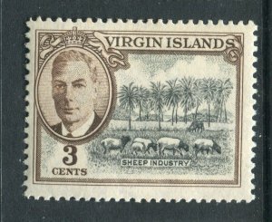 VIRGIN ISLANDS; 1950s early GVI Pictorial issue fine Mint hinged 3c. value