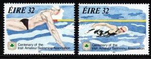 IRELAND SG880/1 1993 CENTENARY OF IRISH AMATEUR SWIMMING ASSOCIATION MNH