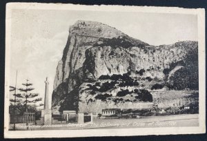1930 Gibraltar RPPC Postcard Cover To Stockholm Sweden Cross Of Sacrifice
