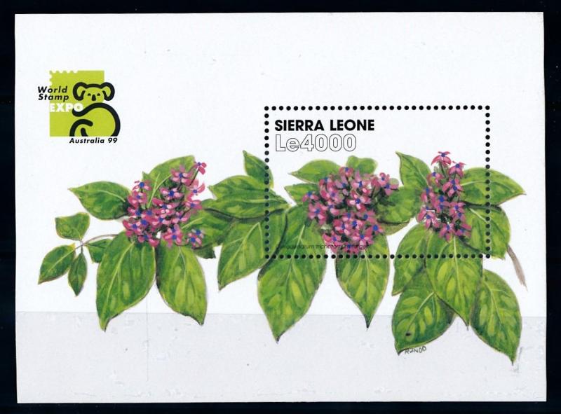 [67127] Sierra Leone 1999 Flora Flowers Blumen Souvenir Sheet MNH