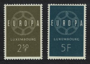 Luxembourg Europa 2v 1959 MNH SG#659-660 MI#609-610