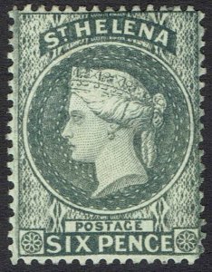 ST HELENA 1884 QV 6D WMK CROWN CA