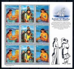 [68473] Marshall Islands 1989 Salute to Alaska Women Children Sheet MNH