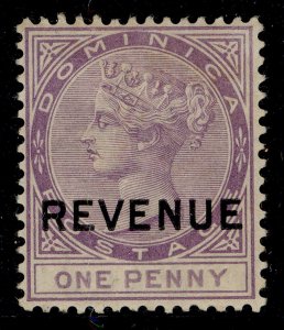 DOMINICA QV SG R4, 1d lilac, M MINT.