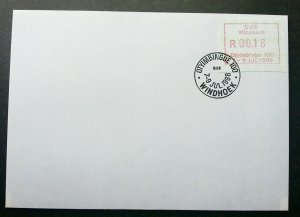 South Africa SWA Windhoek 1988 ATM (frama label stamp FDC) *rare