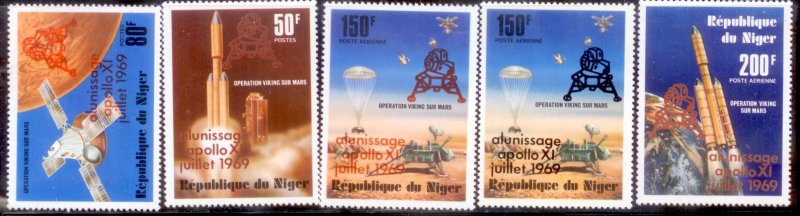 Niger 1979 SC# 497-8,C295-6 Space MNH-OG L2733