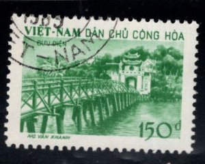 North Viet Nam Scott 86 Used 1958 Ngoc Son Temple of Jade stamp  typical cancel