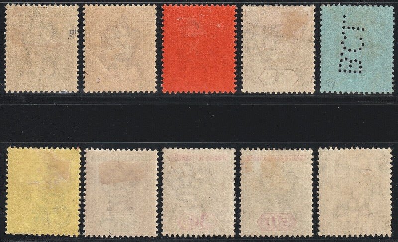 EDSROOM-17762 Straights Settlements 93-102 H 1902 Set to $1 Edward VII CV$144