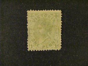 Australia/Victoria #141 used cancel removed thin spot a22.10 6344