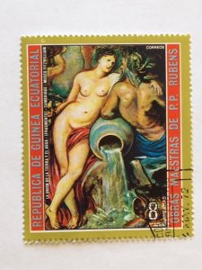 Equatorial Guinea – 1973 – Single “Nude” Stamp – SC# 7398 – CTO