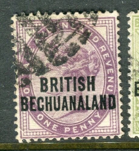 BECHUANALAND; 1891 early classic QV issue fine used 1d. value 