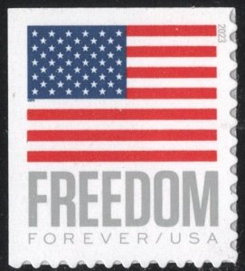 SC#5790 (Forever) Freedom U.S. Flag Booklet Single: APU (2023) SA