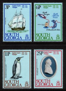 SOUTH GEORGIA 1979 Capt. Cook; Scott 52-55, SG 70-73; MNH