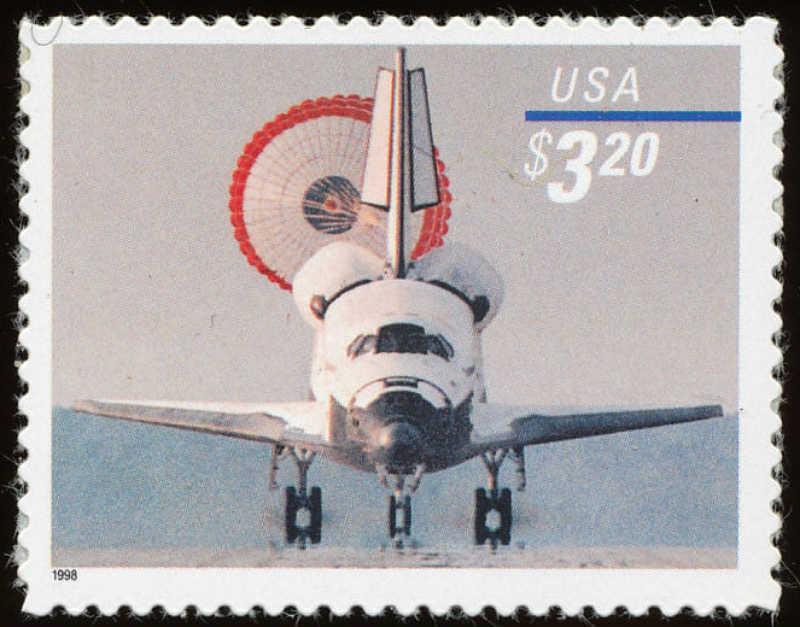 US Stamp 1998 $3.20 Space Shuttle Landing Stamp #3261