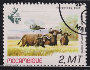 Mozambique 745 Water Buffalo 1981