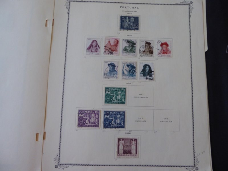 Portugal 1937-1948 Mint/Used on Scott Specialty Album Pages