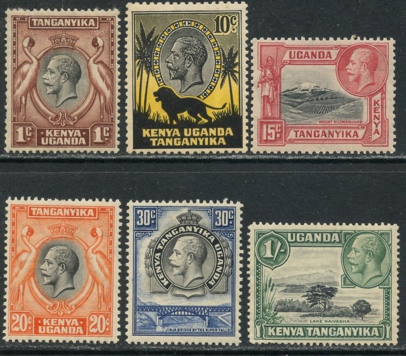 KUT Sc#46, 48-51, 54 1935 KGV Pictorials Part Set OG Mint Hinged