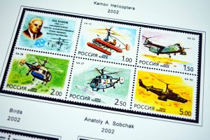 COLOR PRINTED RUSSIA 2000-2010 STAMP ALBUM PAGES (193 illustrated pages)