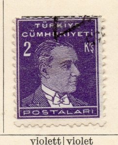 Turkey 1931-32 Early Issue Used 2k. 185251