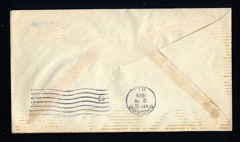 # C7 on CAM # 3 First Flight cover, Wichita, KS to Chicago, IL - 5-12-1926