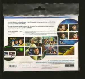 Canada Star Trek 50th Anniversary 2016 Prestige Stamp Booklet Sealed