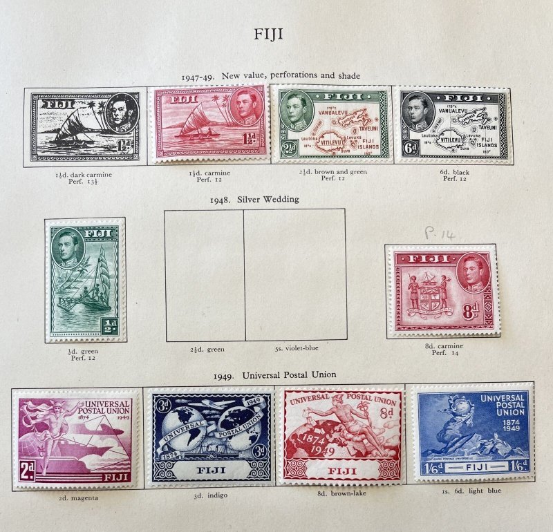 Cooks Fiji Gibraltar Grenada Gilbert GVI MH Used (100+) MK5573