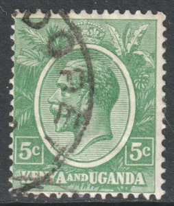 KUT Scott 20 - SG78, 1922 George V 5c Green used