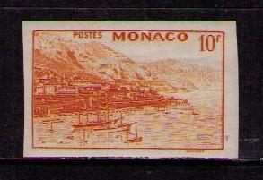 MONACO Sc# 229 var MNH FVF IMPERF Harbor of Monte Carlo