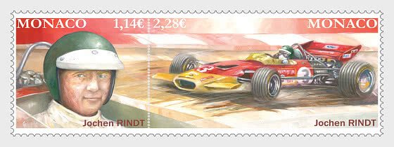 Stamps of Monaco 2022. ( Pre order ) - Legendary Formula 1 Drivers - Jochen Rind