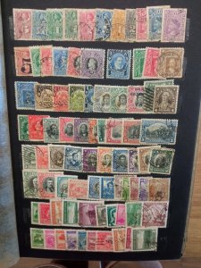 Extensive Collection of +3000 Latin American used Stamps in stockbook variety